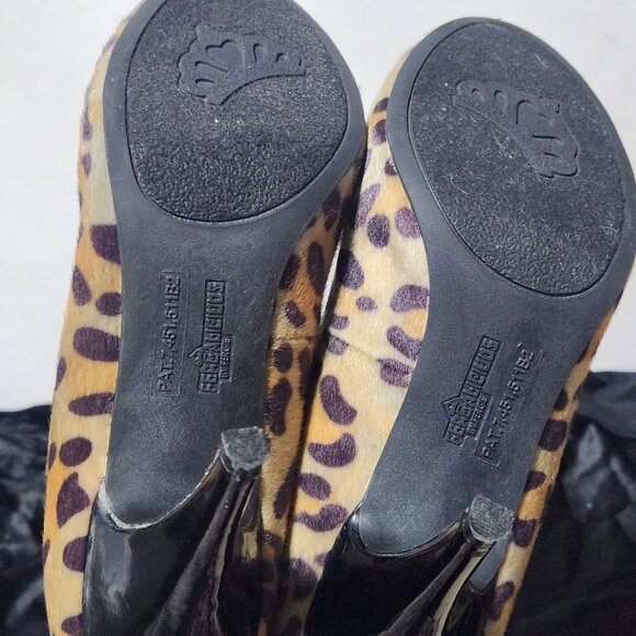 Fergalicious Leopard Fur Heels Size 8 - Picture 7 of 7